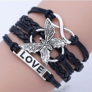 Black butterfly bracelet